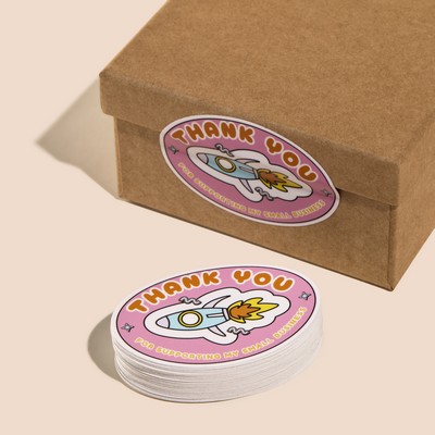 5"x3" Custom Oval Sticker