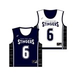 SAMPLE Juice Lacrosse Single-Ply Reversible Pinnie; Fusion Mesh; Adult; S/M